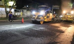 Perbaikan Lima Ruas Jalan Nasional di Palembang Pakai Aspal Karet