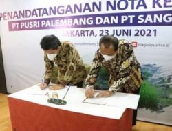 PT Pupuk Sriwijaya Palembang menggandeng PT Sang Hyang Seri