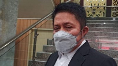 Gubernur Sumsel Herman Deru saat diwawancarai usai Rapat Evalusai dan Perkembangan PPKM Level IV di Kantor Gubernur, Sabtu (7/8/2021).