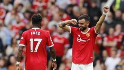 Hasil Liga Inggris: Man Utd Bungkam Leeds 5-1