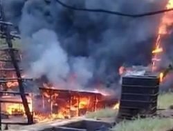 Sumur Minyak Ilegal di Muba Meledak