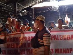 Ratusan Pedagang Minta Pasar Kuto Tak Dikelola Pihak Ketiga
