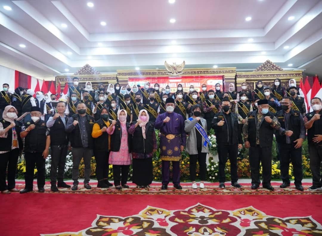 Herman Deru saat menghadiri pengukuhan Duta Anti Narkoba se-Sumsel di Griya Agung Palembang, Sabtu (20/11/2021) petang.