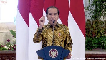 Foto: Pidato Kunci Presiden RI, Jokowi pada Kompas100 CEO Forum, 18 November 2021. (Tangkapan Layar Youtube)