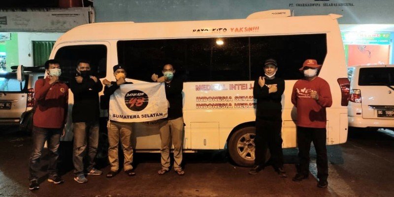 Barikade 98 Sumsel ikut vaksin yang diselenggarakan BIN