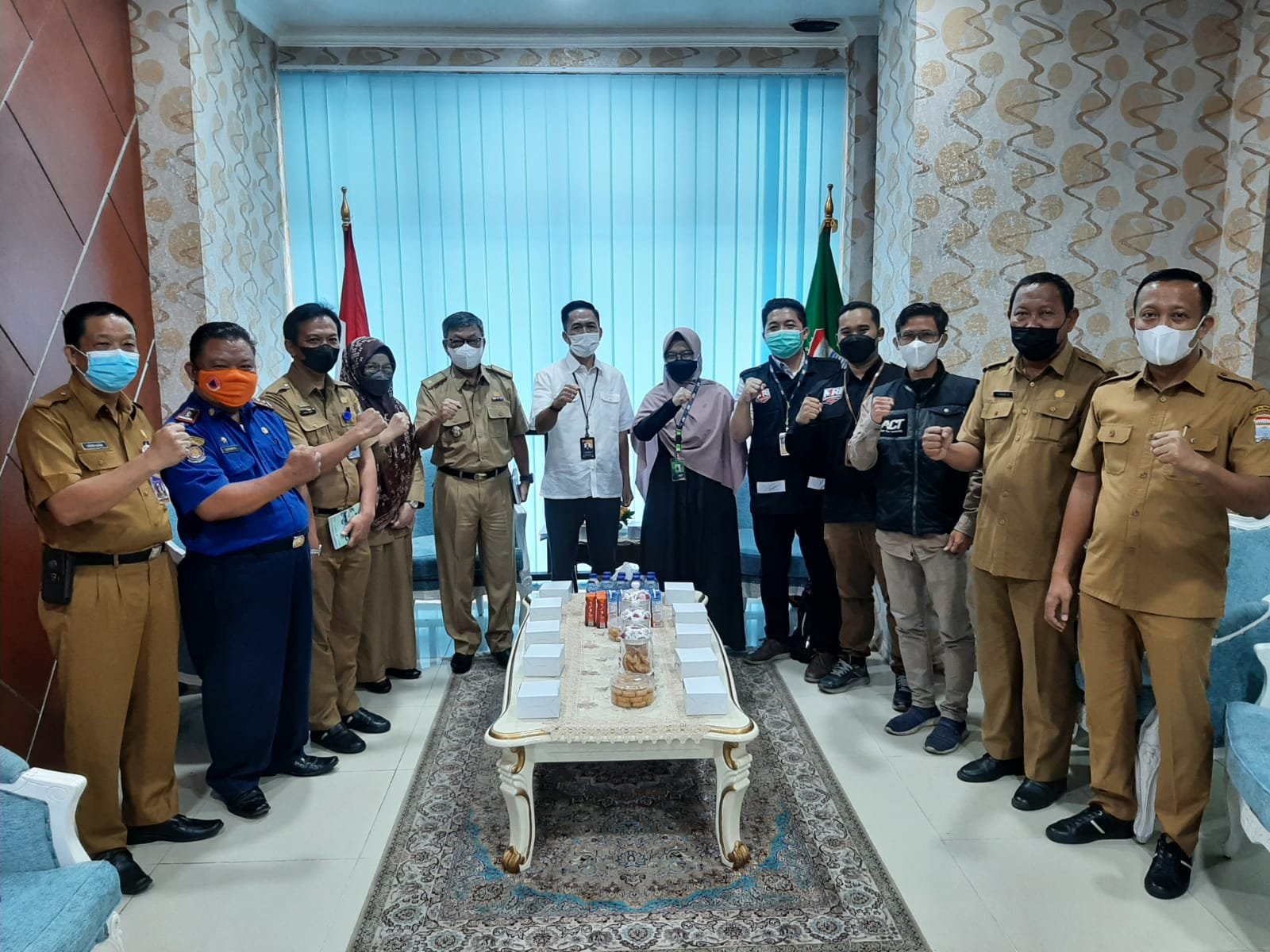 Aksi Cepat Tanggap (ACT) Palembang bersama Sekretaris daerah Kota Palembang, Ratu Dewa mengadakan audiensi pada hari ini, Selasa (7/12/2021) di Ruangan Media Center Pemkot Palembang.