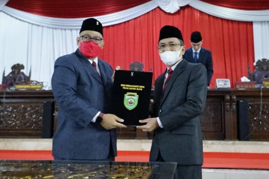Sekretaris Daerah (Sekda) Sumsel S.A Supriono menghadiri Rapat Paripurna DPRD Provinsi Sumsel  XLIV (44) dengan agenda Penyampaian Hasil Pelaksanaan Kegiatan Reses Pimpinan Anggota DPRD Prov Sumsel.