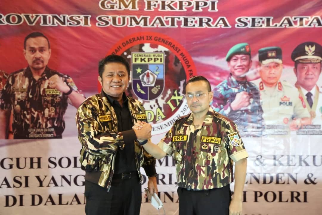 Gubernur Sumsel H Herman Deru mengajak Generasi Muda Forum Komunikasi Putra Putri Purnawirawan dan Puta Putri TNI-POLRI (GM FKPPI) untuk berkontribusi dalam mensukseskan berbagai gerakan yang saat ini tengah dicanangkan Pemprov Sumsel, termasuk juga gerakan Sumsel Mandiri Pangan dan vaksinasi covid-19 untuk masyarakat.
