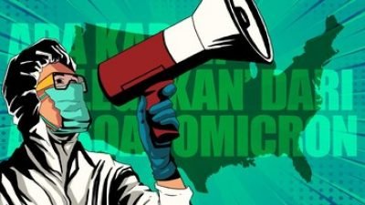 Foto: Infografis/Ada kabar Baik dariAmerika Soal Omicron