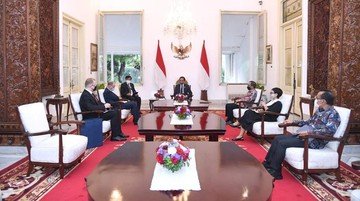 Presiden Jokowi menerima Menteri Luar Negeri Amerika Serikat Anthony J. Blinken, Istana Merdeka, 13 Desember 2021 (Biro Pers Sekretariat Presiden/Lukas)