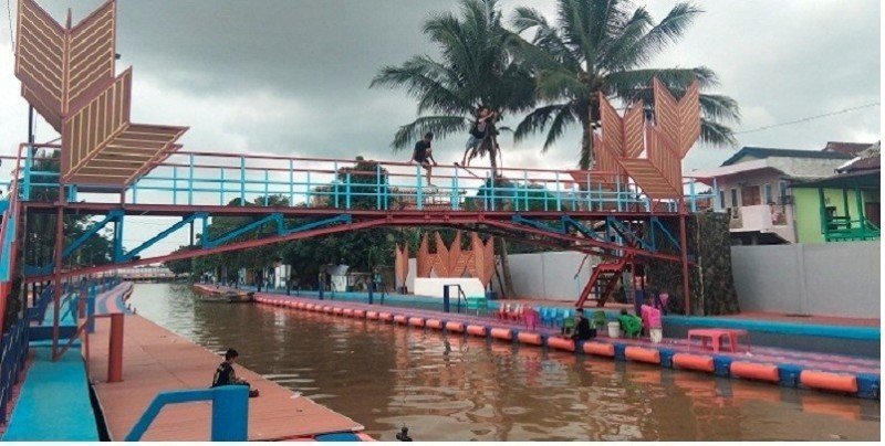 Sungai Sekanak menjadi salah satu destinasi baru di kota Palembang. (Foto : istimewa)