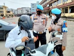 Kendaraan Masuk Mapolda Sumsel di Razia