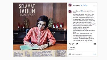 Catatan akhir tahun 2021 (Tangkapan Layar via Instagram @smindrawati)