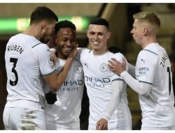 Premier League, Manchester City Unggul 4-0 Atas Norwich City