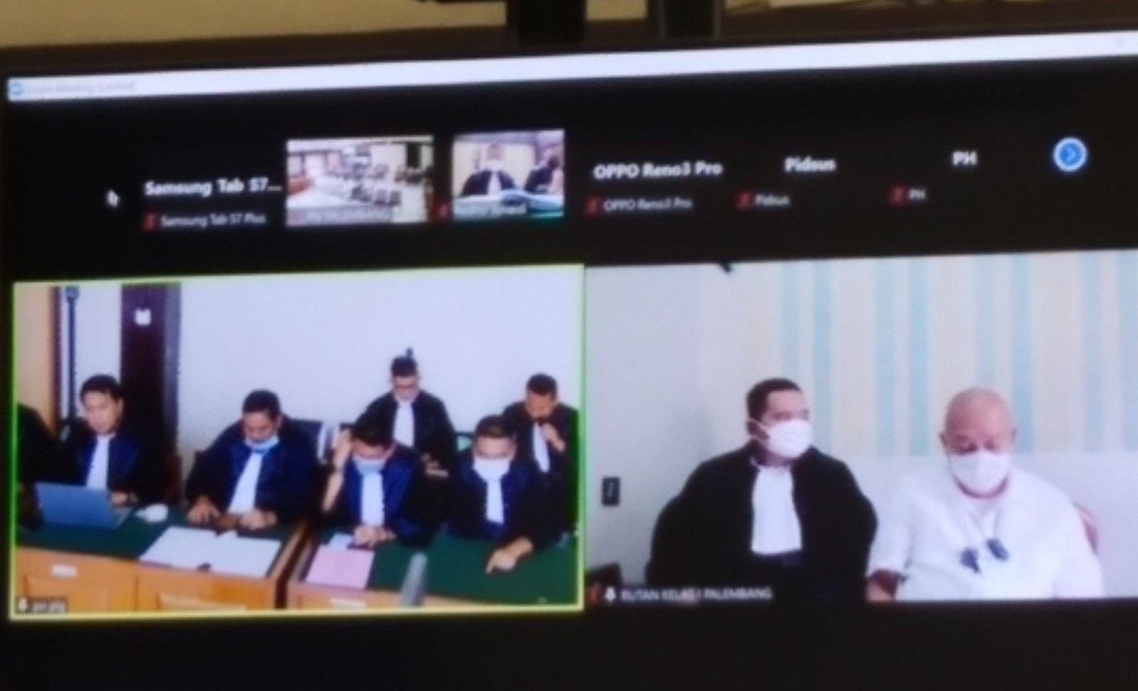 Sidang Perdana mantan Gubernur Sumsel, H. Alex Noerdin di Pengadilan Tipikor Palembang