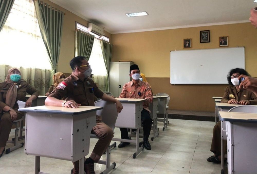 Wako Palembang, Harnojoyo tinjau sekolah PTM