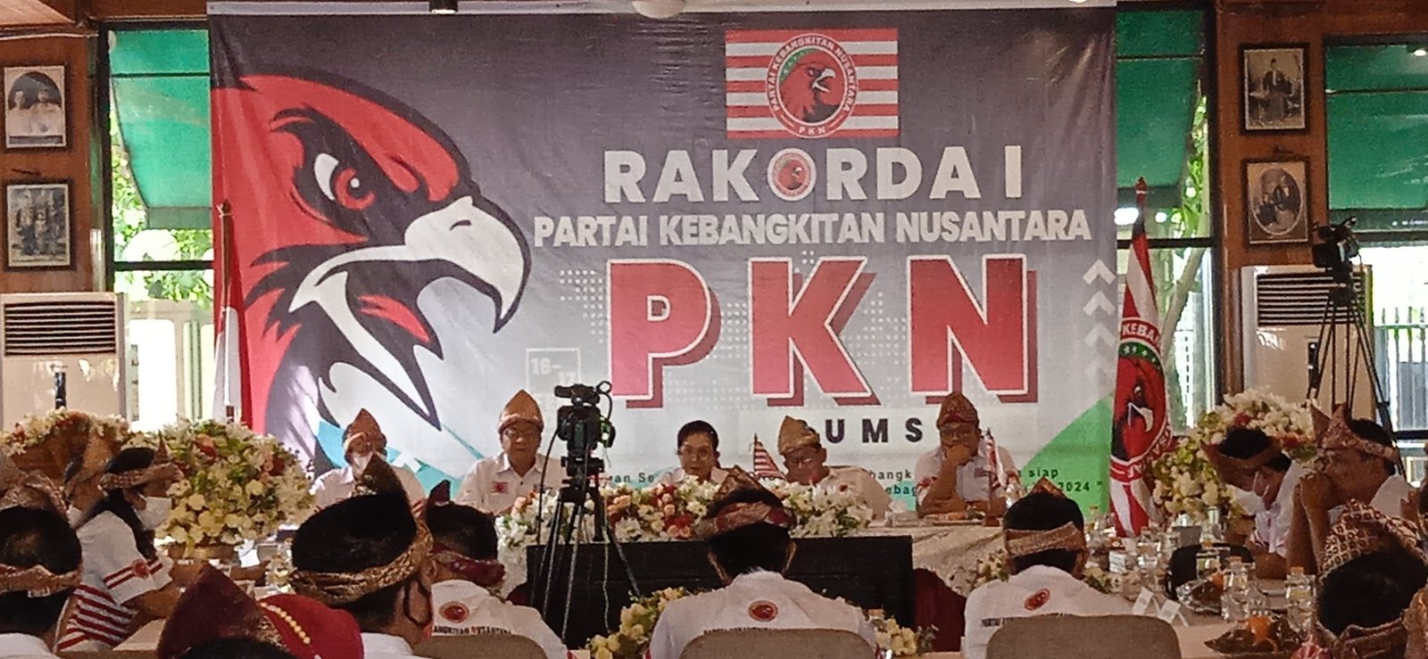 Rapat Koordinasi Daerah (Rakorda) pertama Partai Kebangkitan Nusantara (PKN) Sumsel di kedai Tiga Nyonya, Kamis (17/2/2022).