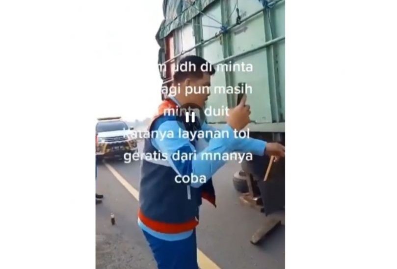 Kronologi Video Viral Cekcok Petugas Tol Kayuagung-Palembang dan Sopir Truk