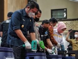 BNNP Ajak Gubernur Sumsel Herman Deru Musnahkan Puluhan Kilogram Sabu