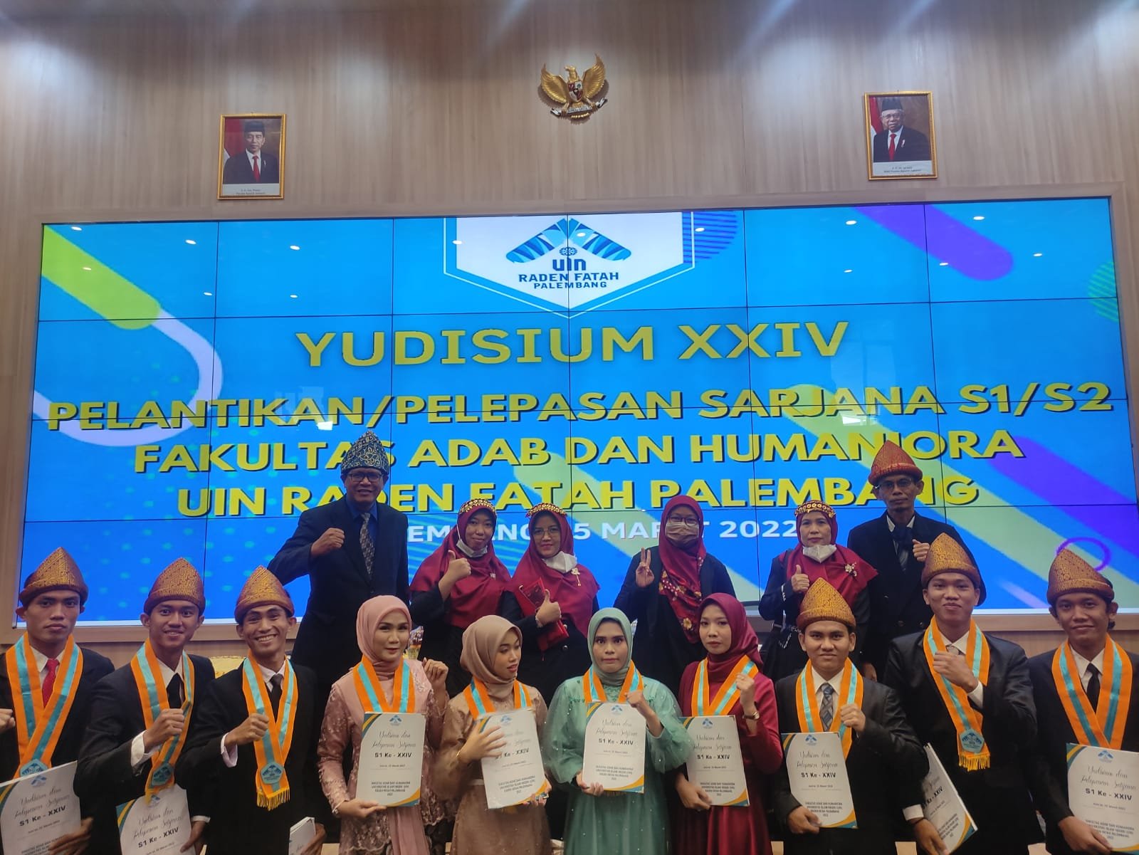 Fakultas Adab dan Humaniora (FAHUM) UIN Raden Fatah Palembang gelar Yudisium XXIV.