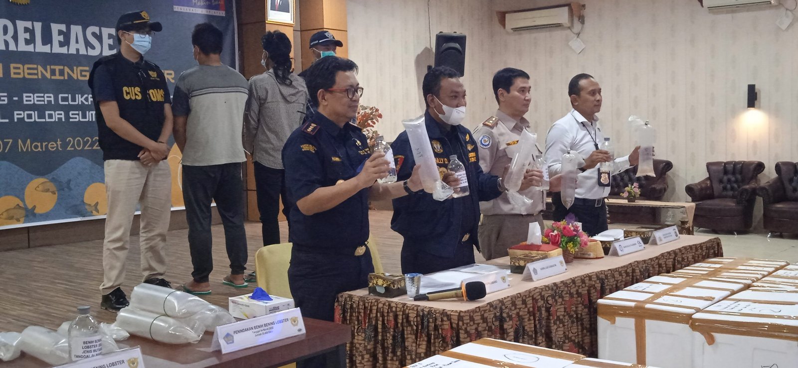 penyelundupan benur atau benih Lobster sebanyak 183.700 ekor benih berhasil digagalkan