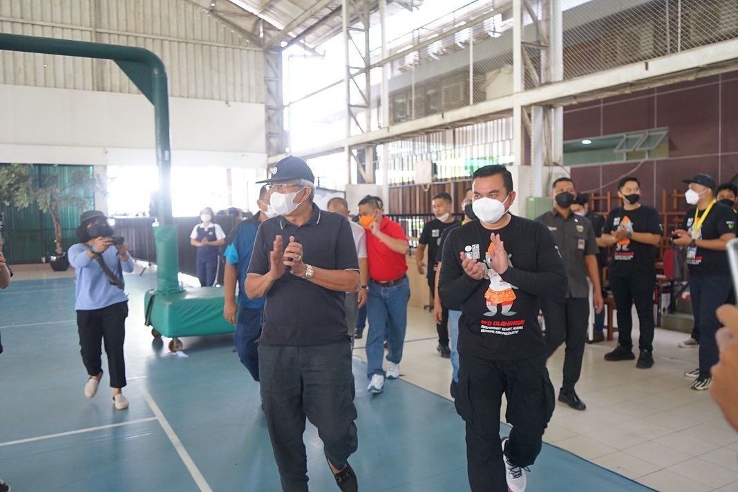 Wakil Gubernur P Sumatera Selatan (Sumsel) H. Mawardi Yahya hadiri  Roadshow Mandiri Basketball Action South Sumatera Road to FORNAS 2022