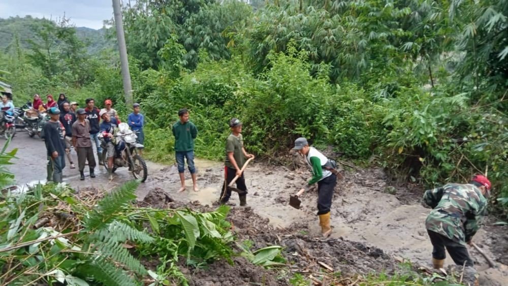 Lokasi longsor di Kabupaten OKU Selatan