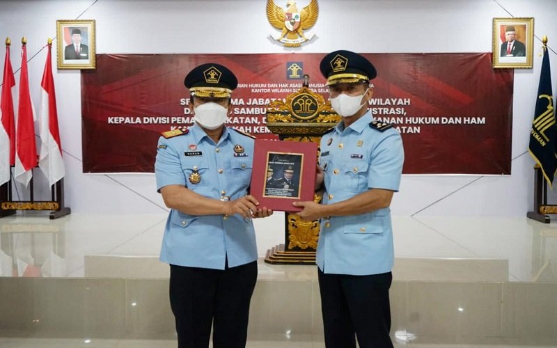 Harun Sulianto resmi menjabat Kepala Kanwil Kemenkumham Sumse.