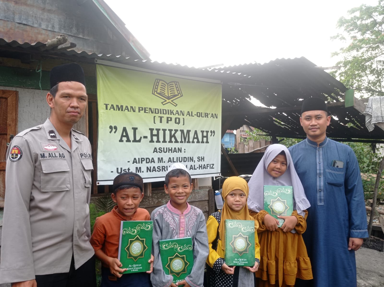 Aliudin, seusai membagikan 1000 Alquran tersebut, di lokasi TPQ Al-Hikmah Palembang, Senin (4/4/2022).