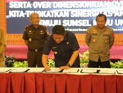 Pemprov-Polda Sumsel Teken MoU Sinergi Tertibkan Truk ODOL