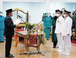 Deru Lantik Dua Pj Bupati Sumsel