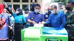 Gubernur Herman Deru saat berikan sambutan  pada saat  Pemusnahan Arsip In aktif OPD di lingkungan Pemerintahan Provinsi Sumsel Tahun 2022, bertempat  di  halaman Kantor Dinas Kearsipan Sumsel, Senin (27/6).