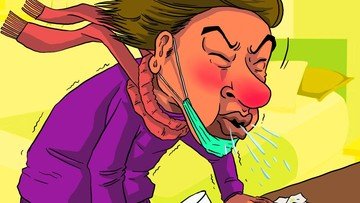 Foto: Infografis/Bedah Gejala Covid-19, varian Omicron dan Flu Biasa