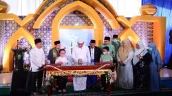 Gubernur Sumsel H Herman Deru meresmikan Masjid Al-Hayza yang terletak di Desa Serinanti, Kecamatan Pedamaran Kabupaten Ogan Komering Ilir,  Minggu (10/7)