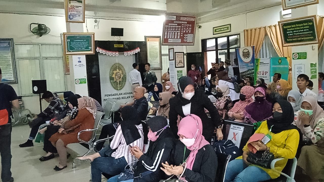 Suasana di Pengadilan Agama Palembang