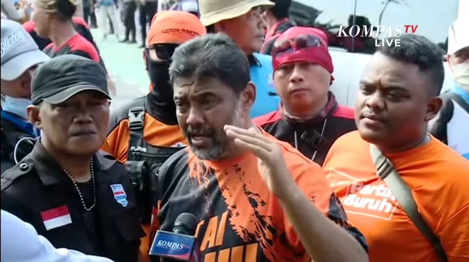 Presiden Konfederasi Serikat Pekerja Indonesia (KSPI) Said Iqbal