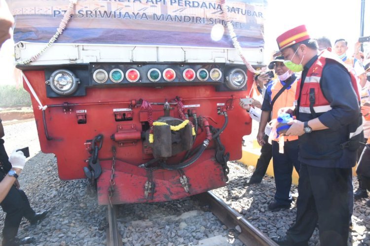 Gubernur Sumsel Herman Deru saat Peresmian Angkutan Batubara PT SMS (Perseroda) di Desa Muara Lawai, Kecamatan Merapi Timur, Kabupaten Lahat beberapa waktu lalu. (Humas Prov Sumse