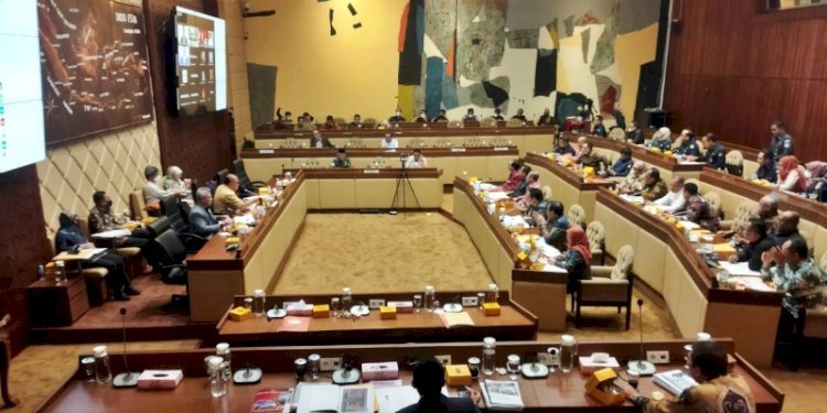 Rapat Dengar Pendapat (RDP) dengan KPU RI di Komplek Parlemen, Senayan, Jakarta Selatan