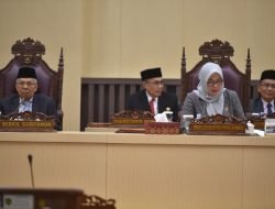 Sembilan Fraksi DPRD Sumsel Sampaikan Pandangan Umum Terhadap Raperda APBD Perubahan Sumsel TA 2022