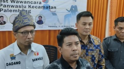 Rekrutmen Panwascam Kota Palembang Bakal Diumumkan 26 Oktober