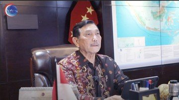 Menteri Koordinator (Menko) Bidang Kemaritiman dan Investasi Luhut Binsar Pandjaitan.dalam acara World Water Forum - PUPR (Tangkapan Layar)