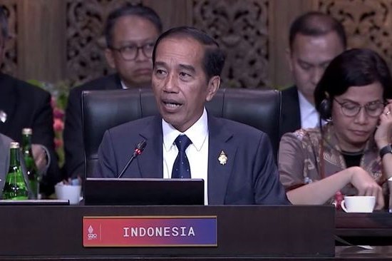 Presiden Joko Widodo resmi membuka konferensi tingkat tinggi (KTT) G20 di Bali pada Selasa 15 November 2022.-Foto: Tangkapan Layar-