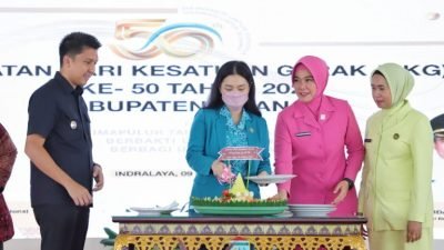 Bupati Panca Hadiri Peringatan HKG-PKK Ke 50  Tahun Emas