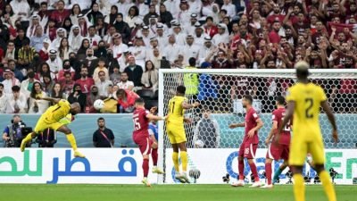 Sundulan Enner Valencia menjebol gawang Qatar di Piala Dunia 2022/net