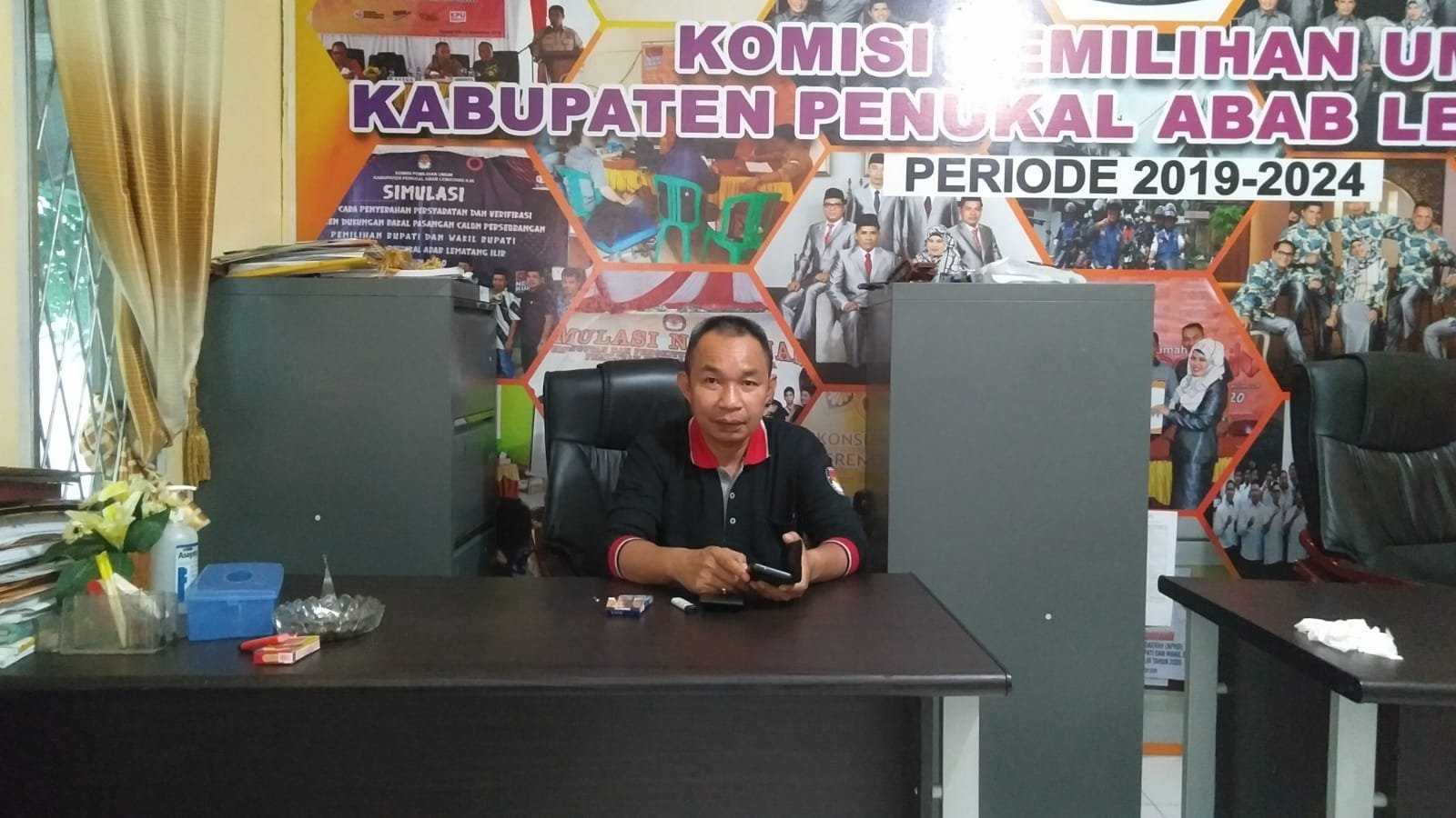 Abdul Rahman selaku Devisi Sosialisasi Parmas dan SDM KPU PALI