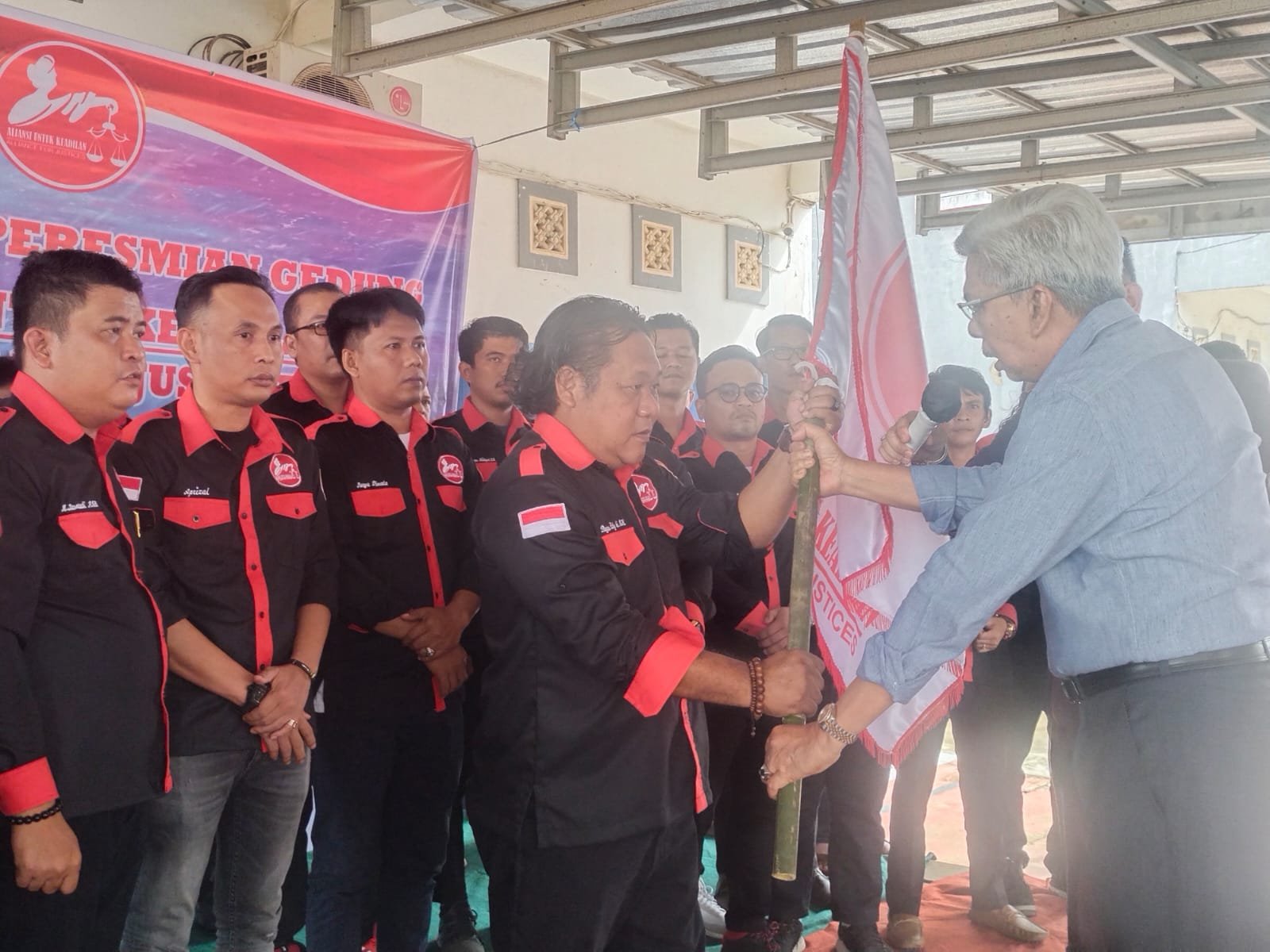 Wakil Gubernur Sumsel, Mawardi Yahya saat mendeklarasikan Aliansi Untuk Keadilan (AUK) Provinsi Sumatera Selatan (Sumsel)