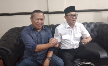 Ketua DPW PKB Ramlan Holdan salam komando dengan Dr Heri Amalindo