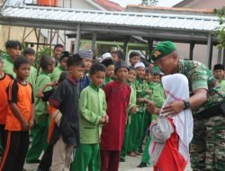 Yonif 147/KG Sosialisasi Pencegahan Tindakan Penculikan Anak