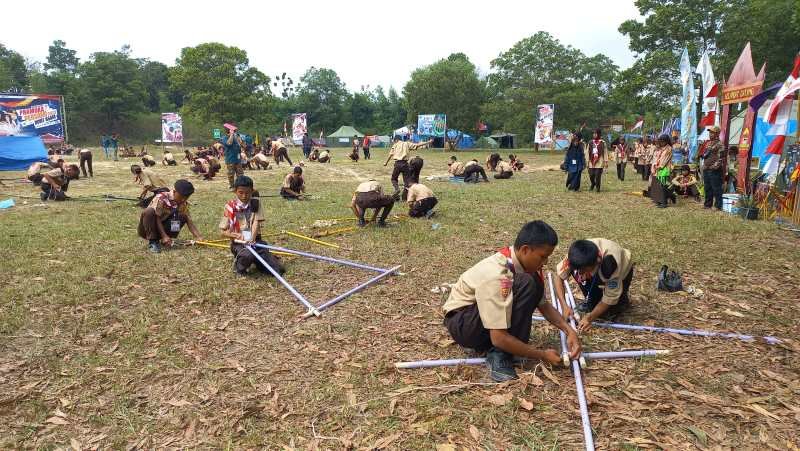 PT Bukit Asam Tbk (PTBA) kembali menggelar Perkemahan Sabtu Minggu (Persami) Bukit Asam 2023 di Bumi Perkemahan Banko Green Memorial Park, Tanjung Enim