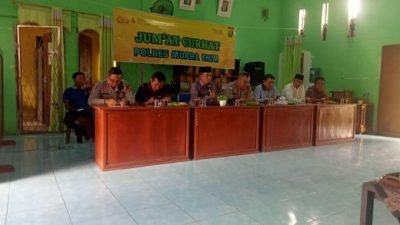 Polres Muaraenim Jalin Silahturahmi Dengan Masyarakat Melalui Jumat Curhat